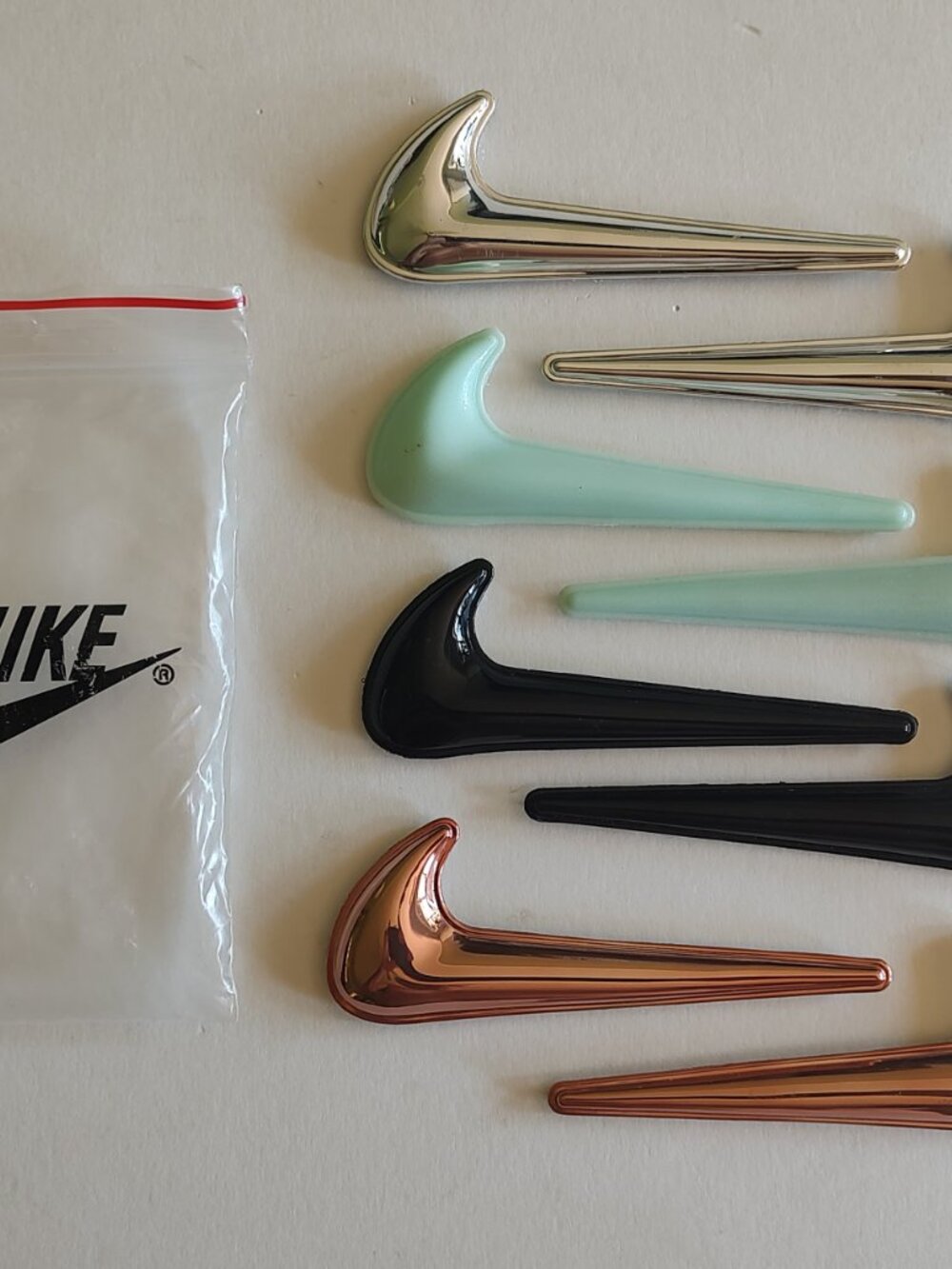 Nike Swoosh Logo Original Interchangeable 4 Pair for Air Foamposite Pro All Star
